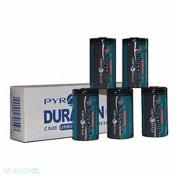 PYRAMID Battery Lithium Size C 3.6VDC PK5, 404K17