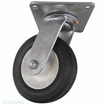 GRAINGER APPROVED Plate Cstr w/Semipneumatic Wheels Swvl, 404L09