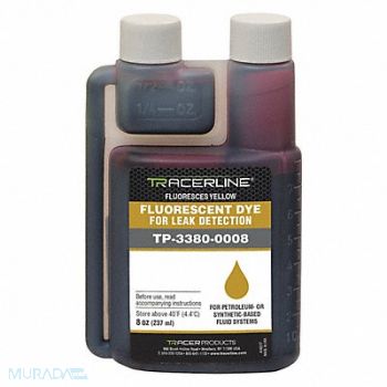 TRACERLINE Fluorescent Leak Detection Dye Yellow, 404L29