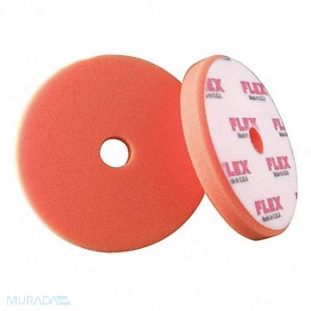 FLEX NORTH AMERICA Polishing Pad 6-1/2 Size Foam Orange, 404M05
