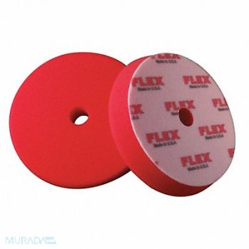 FLEX NORTH AMERICA Polishing Pad 6-1/2 Size Foam Red, 404M17