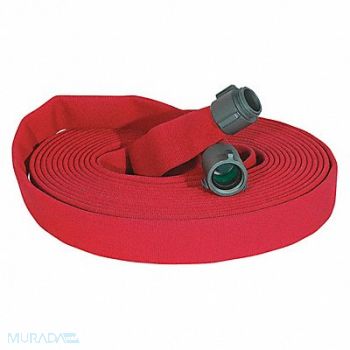JAFLINE Fire Hose 100 ft Red Polyester, 404N90