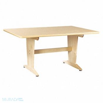 DIVERSIFIED SPACES Table Natural Birch Wood Frame 42 D, 405D11