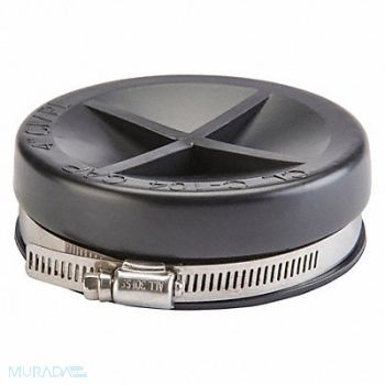 GRAINGER APPROVED Round End Cap PVC 3 in For Pipe Size, 406F28