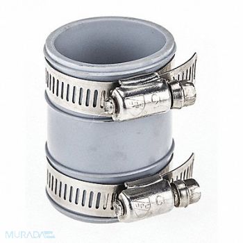 GRAINGER APPROVED Coupling PVC 1 1/2 x 1 1/4 Pipe Size, 406F43