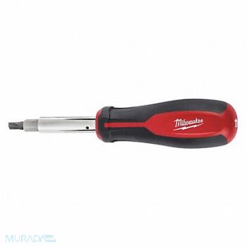 MILWAUKEE Multi-Bit Screwdriver NumBits 4, 406R65