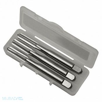 GREENFIELD THREADING Tap Set Inch #10-32 Thread Size Bright, 407D09