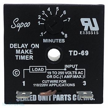SUPCO Encapsulated Timing Relay 19-250VAC/DC, 407L15