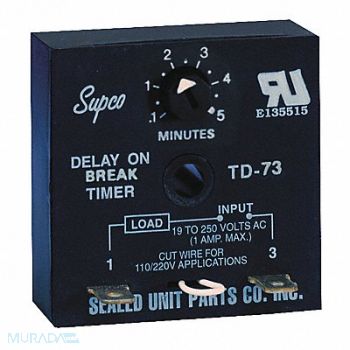 SUPCO Encapsulated Timing Relay 19-250VAC, 407L16