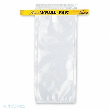 WHIRL-PAK Sampling Bag Clear 4 oz 7.3 L PK500, 407L35