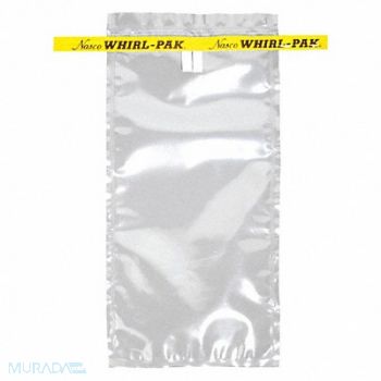 WHIRL-PAK Sampling Bag Clear 18 oz 9 L PK500, 407L41