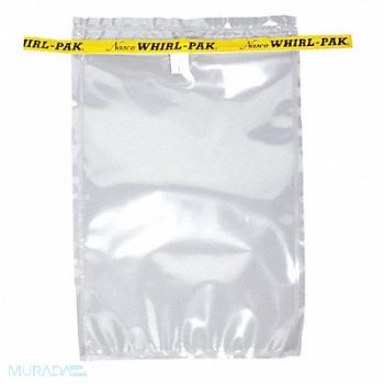WHIRL-PAK Sampling Bag Clear 24 oz PK500, 407L44