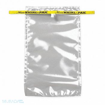 WHIRL-PAK Sampling Bag Clear 55 oz 12 L PK500, 407L52