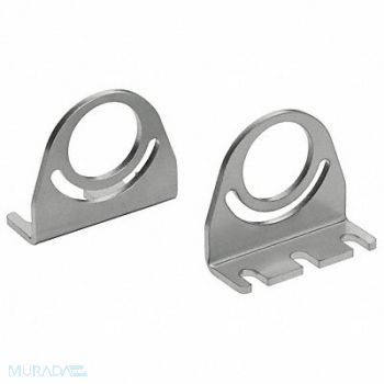 WALDMANN Bracket Set Silver Steel PK2, 48RE52
