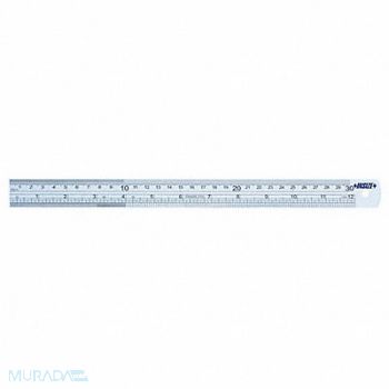 INSIZE Steel Rule SS 12 L Unfinished 1-3/16 W, 409R91