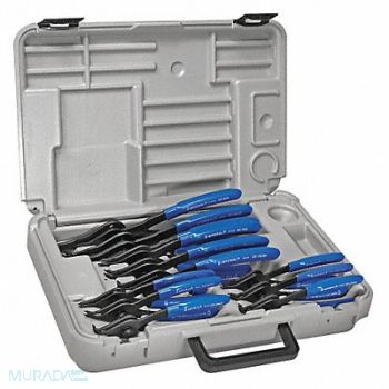 MILBAR Retaining Ring Plier Set 0 to 90Deg 12pc, 40AW33