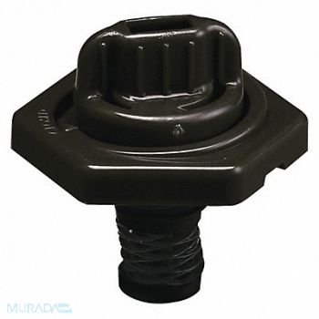 TRICO Breather Vent HDPE 1.50 in H Black, 40AX79