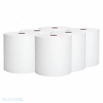 KIMBERLY-CLARK PROFESSIONAL Paper Towel Roll 950 ft White PK6, 40AY46