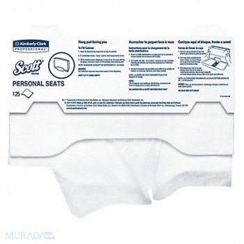 KIMBERLY-CLARK Toilet Seat Cover 125/Box PK24, 40AY53