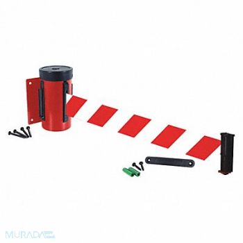 RETRACTA-BELT Retractable Belt Barrier 10 ft Red, 40CK40