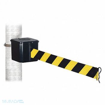 RETRACTA-BELT Retractable Belt Barrier Black 25 ft, 40CL12