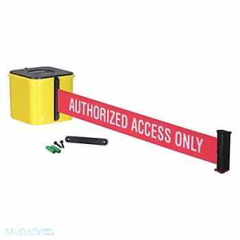 RETRACTA-BELT Retractable Belt Barrier Yellow 20 ft, 40CK56