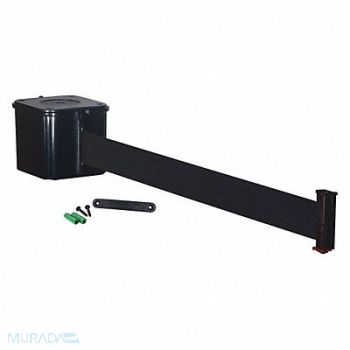 RETRACTA-BELT Retractable Belt Barrier 30 ft Black, 40CL25