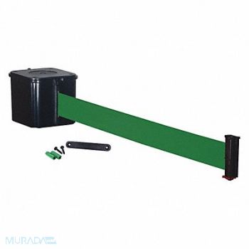 RETRACTA-BELT Retractable Belt Barrier 30 ft Green, 40CL27