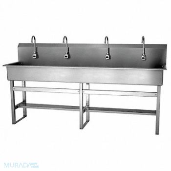 SANI-LAV SaniLav Wash Sta Rect 77inx16-1/2inx8in, 40D742