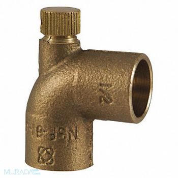 NIBCO Vent Elbow LL Cast Bronze 1 Tube CxC, 40F204