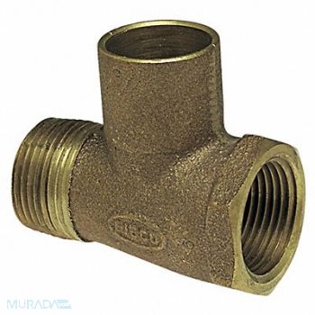 NIBCO Tee LL Cast Bronze 3/4 Tube FNPTxMNPTxC, 40F232