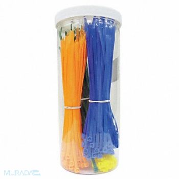 POWER FIRST Cable Tie Kit 3.9 in and 7.9 in 500 Pc, 40J770