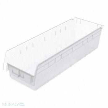 AKRO-MILS Shelf Bin Clear Plastic 6 in, 40J801
