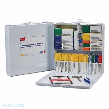 FIRST AID ONLY First Aid Kit Metal 204 Pieces, 40JH60