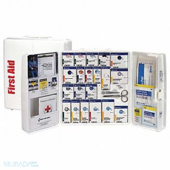 FIRST AID ONLY First Aid Cabinet Plastic 254 Pieces, 40JH88