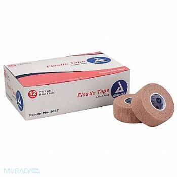 FIRST AID ONLY Adhesive Elastic Tape Tan 1 W 5 L PK12, 40JH96