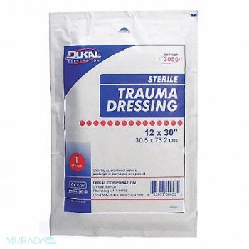 FIRST AID ONLY Multi-Trauma Dressing White 12in. W PK50, 40JJ12