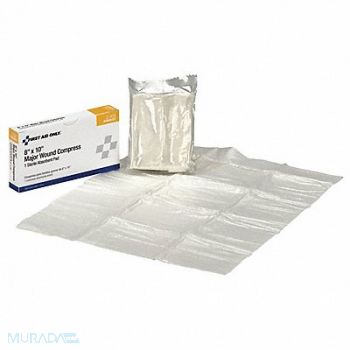 FIRST AID ONLY Trauma Pad Sterile White 8 W PK24, 40JJ19