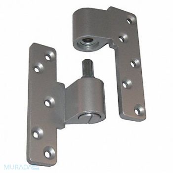 KABA ILCO Pivot Hinge Left Hand Clear Aluminum, 40JK83