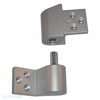 KABA ILCO Pivot Hinge Left Hand Clear Aluminum, 40JK89