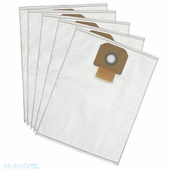 DEWALT Vacuum Bag Fleece 1-Ply Reusable PK5, 40K409