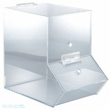 FTR ENTERPRISES Dispensing Bin Clear 7-1/4 in W, 40K415