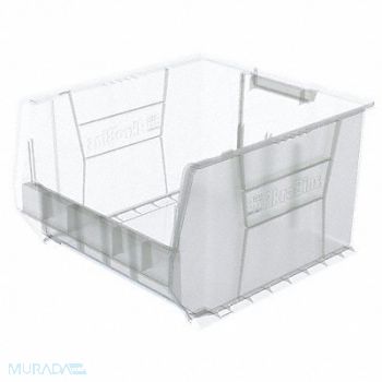 AKRO-MILS Super Size Bin Clear Plastic 12 in, 40K419