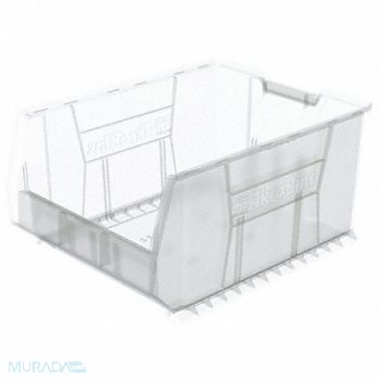 AKRO-MILS Super Size Bin Clear Plastic 12 in, 40K424