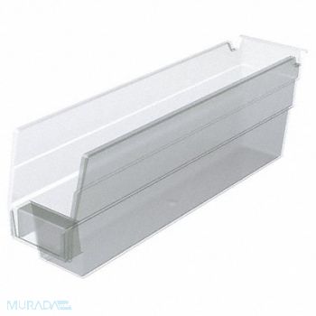 AKRO-MILS Shelf Bin Clear Indstr Grd Poly 4 in, 40K437