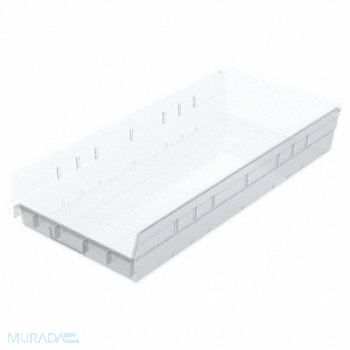 AKRO-MILS Shelf Bin Clear Indstr Grd Poly 4 in, 40K447