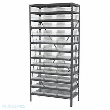 AKRO-MILS Bin Shlvng 18inx79inx36in Clear, 40K549