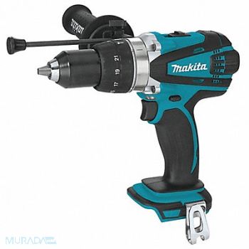 MAKITA Cordless Hammer Drill/Driver 18V 1/2 In, 40K966