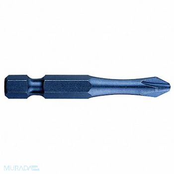 WESTWARD Torsion Bit 1/4 Phillips #3 2 PK50, 40L632