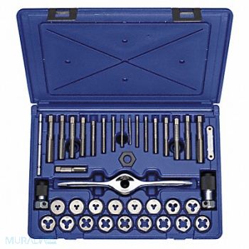 IRWIN HANSON Tap/Die Set 40pc NC NF NPT, 40L827